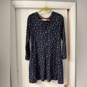 Boden Confetti Long Sleeve Tencel Knit Tunic